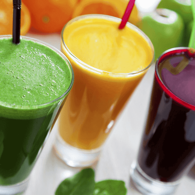 healthy fruit juices